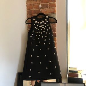 Sleeveless minidress with embellishments